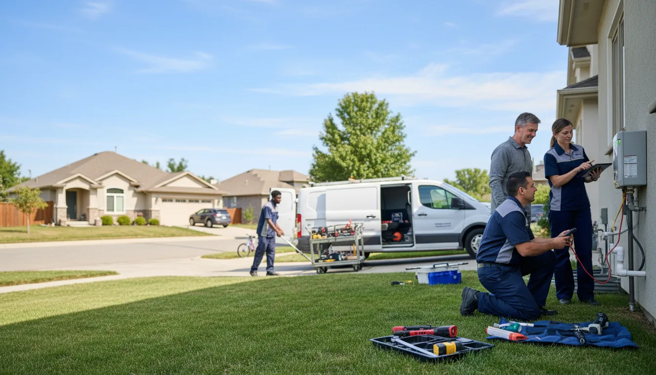 Tankless water heater service in Danube, MN